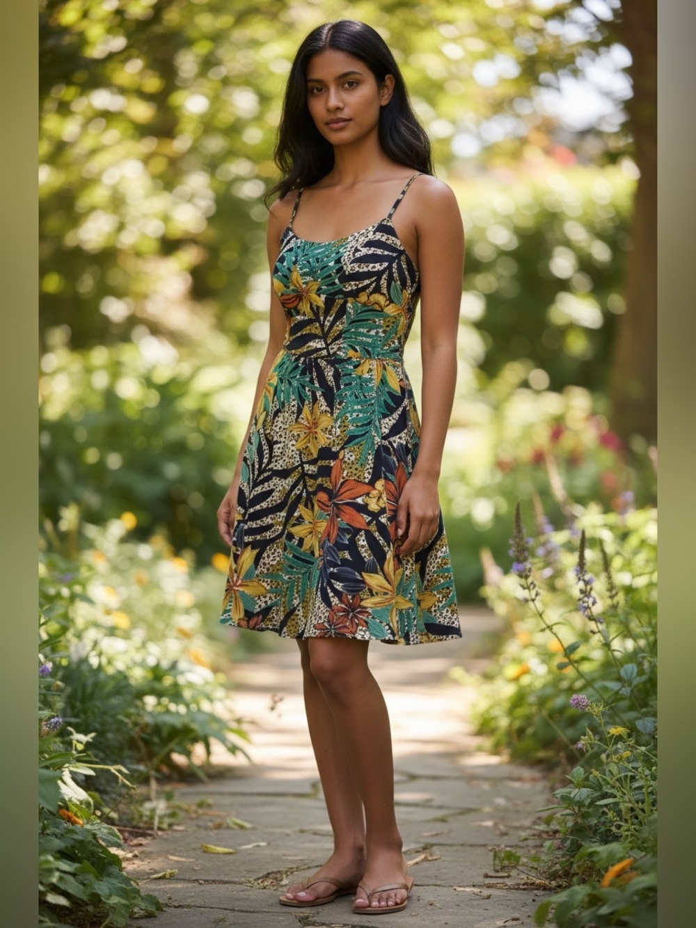 🌺NWT-New Look Floral Tropical Print Dress